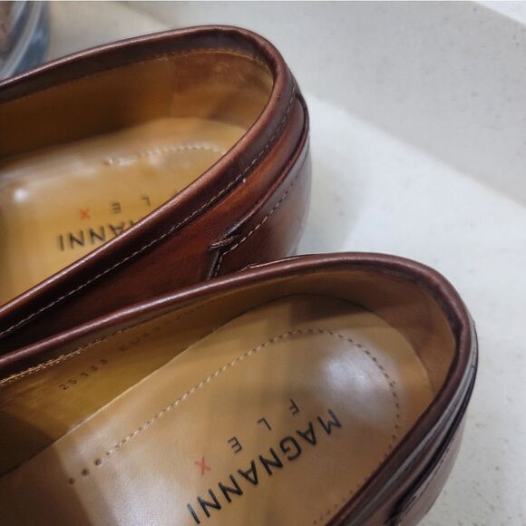 Magnanni Brown Leather Loafers main image 9
